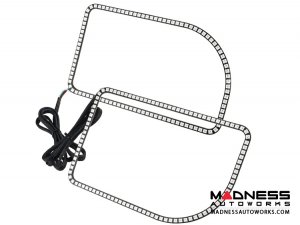 Ford F-250 ORACLE Lighting Dynamic ColorSHIFT Halo Kit - Square Ring Design